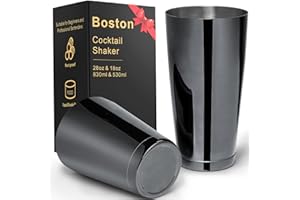 Stainless Steel Cocktail Shaker 2 Piece 18oz Unweighted & 28oz Weighted Professional Bartender Boston Shaker Drink Mixer for 