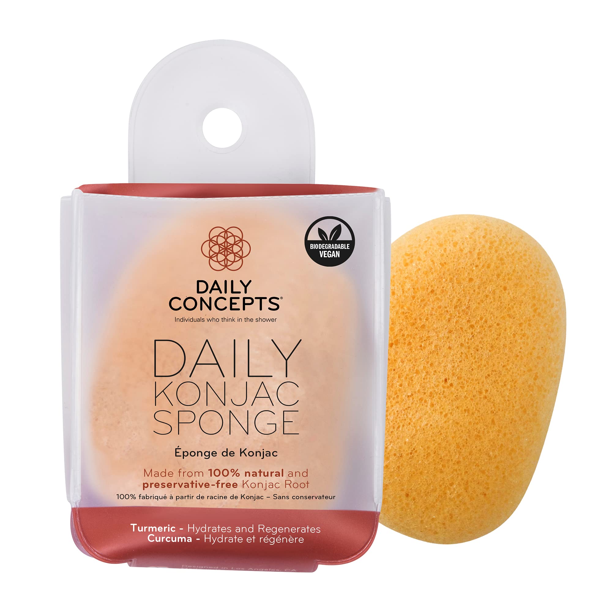 Konjac Sponge, Turmeric by Daily Concepts