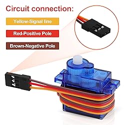 Beffkkip RC Servo 16Pcs SG90 9g Micro Servos Kit