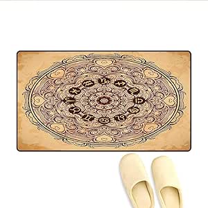 Alfombrilla de baño Icono del universo Micro Cosmos Forma de mandala de