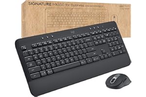 Logitech Signature MK650 Combo for Business, Wireless Mouse and Keyboard, Logi Bolt, Bluetooth, SmartWheel, Globally Certifie