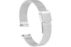 HARFINGTON 316L Stainless Steel Mesh Watch Band Quick Release Adjustable Metal Watch Strap for Men Women
