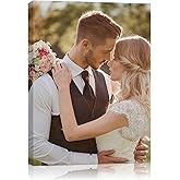 AbcCustomize Canvas Prints with Your Photos, Ship Next Day Custom Canvas Prints for Living Room, Bedroom, Home Decor, Personalized Gifts for Family, Friends, Anniversaries, Ready to Hang