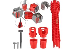 14-in-1 Basin Wrench, Faucet and Sink Wrench Installer Tool, Sink Faucet Wrench, Multi-Functional Plumbing Repairs, Drain Rem