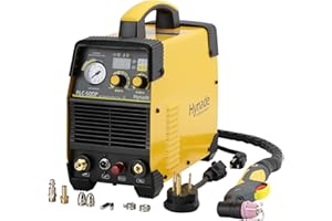 hynade Pilot Arc Plasma Cutter, PLC-50DP 50Amp High Frequency Non-Touch Pilot Arc Digital Plasma Cutter, DC Inverter 110/220V Dual Voltage Cutting Machine (PLC-50DP)