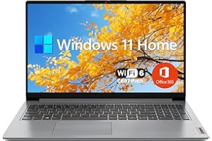 Lenovo IdeaPad 1 Student Laptop, 15.6" FHD Display, Intel Dual Core Processor, 8GB RAM, 128GB SSD + 128GB eMMC, Wi-Fi 6, Webc