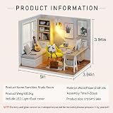 CUTEROOM DIY Doll Room Miniature Furniture 1:32 Cabin Sunshine Study Kit view 2