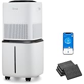 Levoit Evaporative Humidifiers for Home Whole House, 23L Superior 6000S | Up to 3000ft2, Last 72H, No White Dust, Tap Water Friendly, Auto Mode, Easy to Clean &amp; Move, Foldable Storage, Smart Control