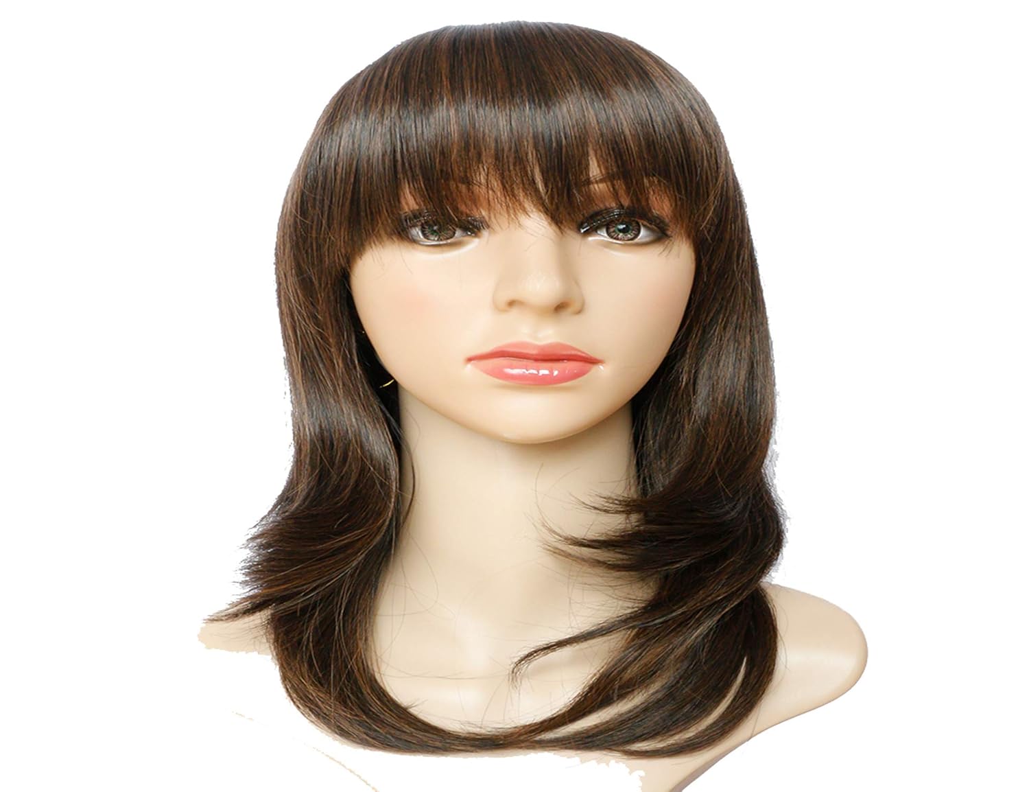 Black Mix Light Auburn Lhflive Short Straight Bob Synthetic Full
