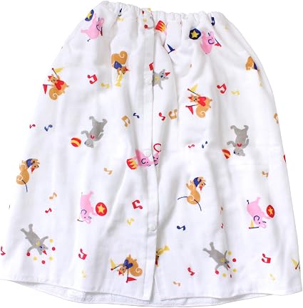 Amazon Hiorie ヒオリエ 日本製 ラップタオル キッズ プールタオル サーカス柄 ガーゼ 巻きタオル 子供用 バスタオル バスタオル ホーム キッチン オンライン通販