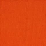 60" Poly Cotton Broadcloth Orange, Fabric by the Yard