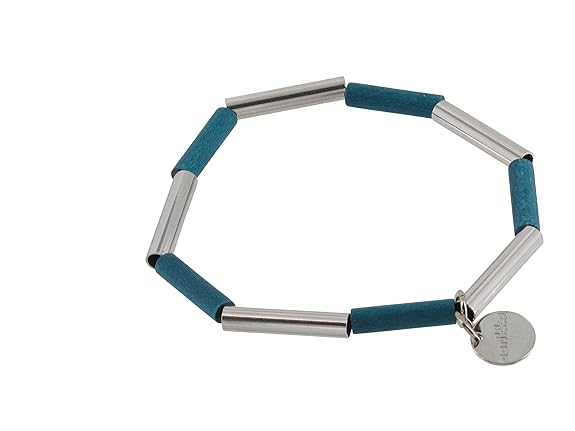 aarikka LOITSU Armband 6 cm Durchmesser, Türkis/Silber