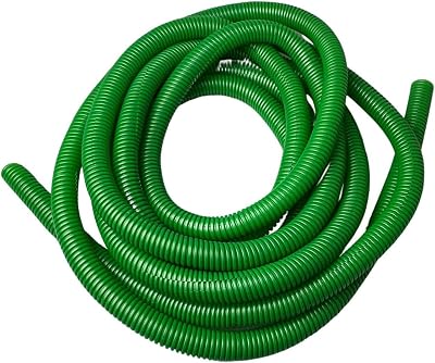 On1shelf PE Green Corrugated Conduit Flexi Pipe Tube 15mm 10m Split