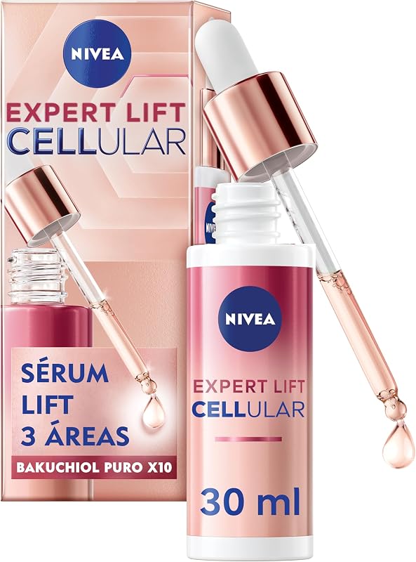 Cellular Expert Lift - Sérum Lift 3 Áreas - Sérum Antiedad - x10 Bakuchiol Puro Altamente Concentrado - Antiarrugas para Rostro, Cuello, Escote - Reafirmante - Todo Tipo de Piel y Madura - 30 ml — foto 1 de 8