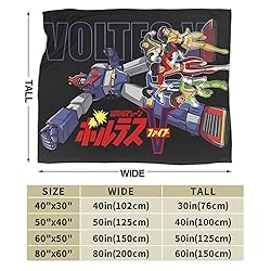 Anime Voltes V Throw Blanket Ultra-Soft Micro