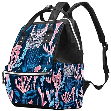 coral diaper bag backpack
