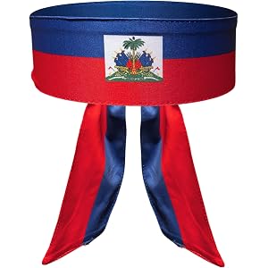 Flag Headband - Unisex Stretchy Silky Sweatband for World Sports Tournaments & Parties - Lightweight Breathable Head Wrap - T