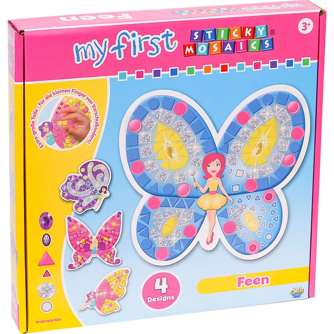 Sticky Mosaics My First Sticky Mosaics Fairies Craft Kit (German version)