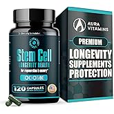 Premium Stem Cell Supplements 1,000mg (120 Caps) Boost Immunity, Reduce Joint Soreness, Support Natural Anti-Aging & Longevity with Spirulina & Chlorella for Vitality, Celulas Madre Health Formula