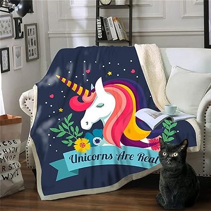 Unicorn blanket twin Clearance