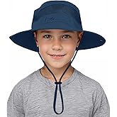 Century Star Outdoor Kids Sun Hat UPF 50+ Quick Dry Adjustable Bucket Hat Windproof Waterproof Beach Fishing Safari Hat