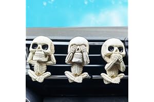 MOTANEY Skull Car Air Fresheners Cute Car Accessories for Men/Women, Sugar Skull Car Fresheners Vent Clip with 3 Scent Pads, Car Air Conditioning Vent Decoration Car Essentials