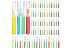 RAZOKO Interdental Brush, Toothpick Flossing Head,Easy Use Tooth Cleaning Tool (88 Count)(2mm/2.3mm/2.5mm/3mm)
