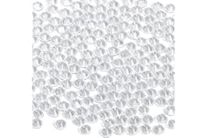 CMBYN 144 Pieces SS30 Clear Crystal Hotfix Rhinestones Flatback Round Crystal Glass Rhinestones Gems for Crafts Nail Face Art Clothes Shoes Bags DIY