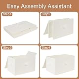 GRANNY SAYS Cloth Storage Boxes with Lids Pack of 2 Cream 40x26x25.5 cm view 8