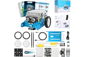Makeblock mBot Robot Kit with Scratch Coding Box, STEM Projects for Kids Learn to Code with Scratch Arduino, Programmable Robot with 4 Programming Learning Projects, Gifts for Boys Girls Aged 8-12