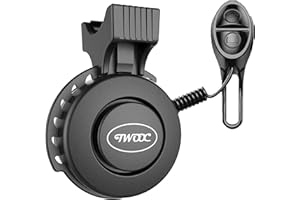 TIKEDA Electric Bike Horn Electronic Bicycle Bell,Latest 4 Soft Sound Modes with Rechargeable Battery,Volume Adjustment 50-120 DB,Waterproof Horn for Women Men Kids' Tricycles Scooter BMX MTB