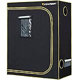 [2018 UPGRADED] Mylar 4' x 2' 600D Grow Tent w/ Easy View Window and Floor Tray for Hydroponic Indoor Plant Growing