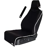Gorla Gear Black Premium Universal Fit Waterproof Stain Resistant Car Seat Cover Neoprene Non-Slip Bucket Seat Dog Sweat Proof Protector Save Your Leather Cloth Seats Van Truck SUV Auto Sedan
