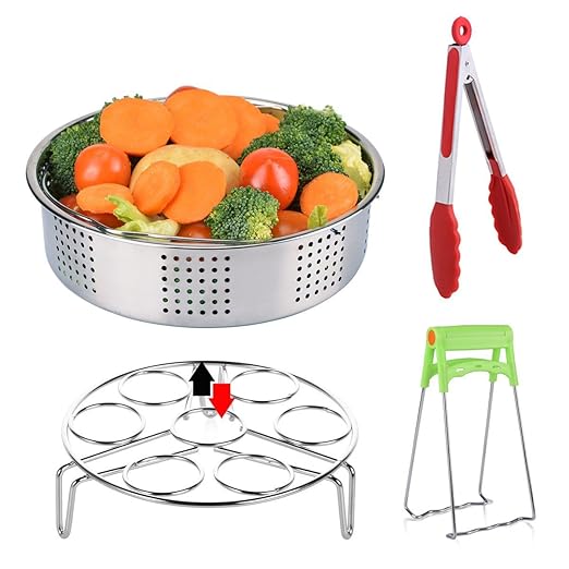 Cesta de vapor, aiduy pinzas de cocina huevo vapor accesorio de ...