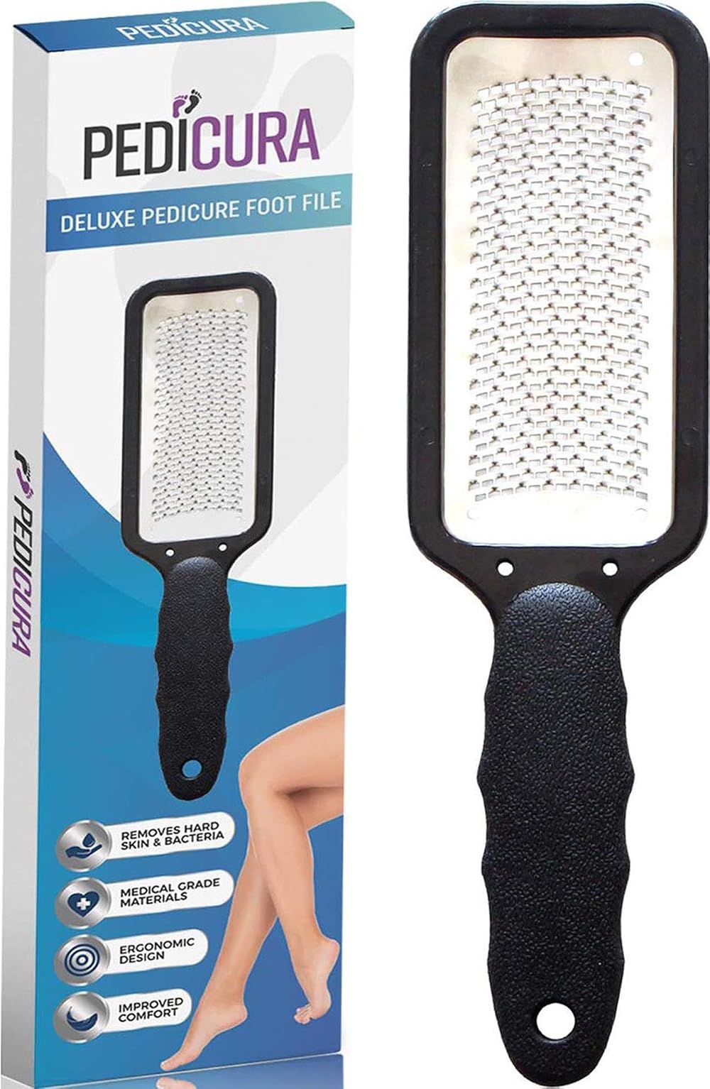 PediCura Professional Foot File - Stainless Steel Callus Remover Tool