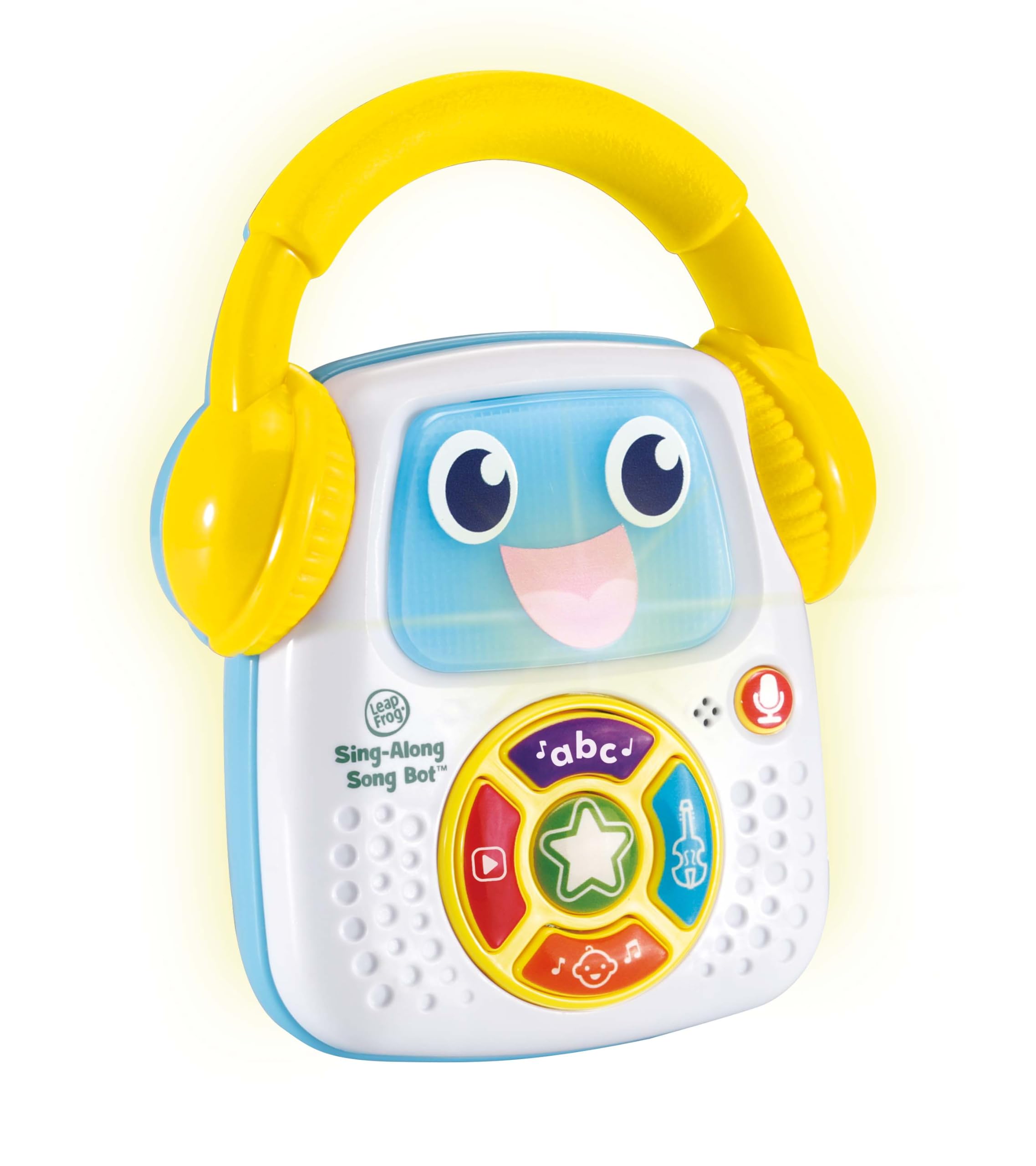 LeapFrog Sing-Along Song Bot, Music Toy with 3 Music Categories, Recording Feature, Funny Voice Effects, Teaches Numbers, Days & More, Interactive Baby Toy for 6, 12, 18, 24 months +, English Version