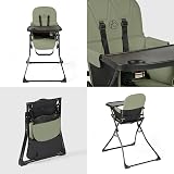 Ickle Bubba Flip Magic Fold Highchair Sage Green 15kg 5-Point Harness view 6