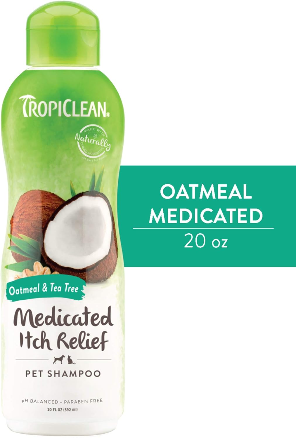 Shampooing Tropiclean à l'avoine et à l'arbre à thé