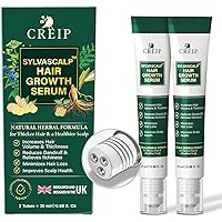 Scalpy Herbal Hair Scalp Serum: 2 Pack (2 * 20ml) Roll on Hair Serum with 16 Botanical Extracts for Healthy Looking Fuller Ha