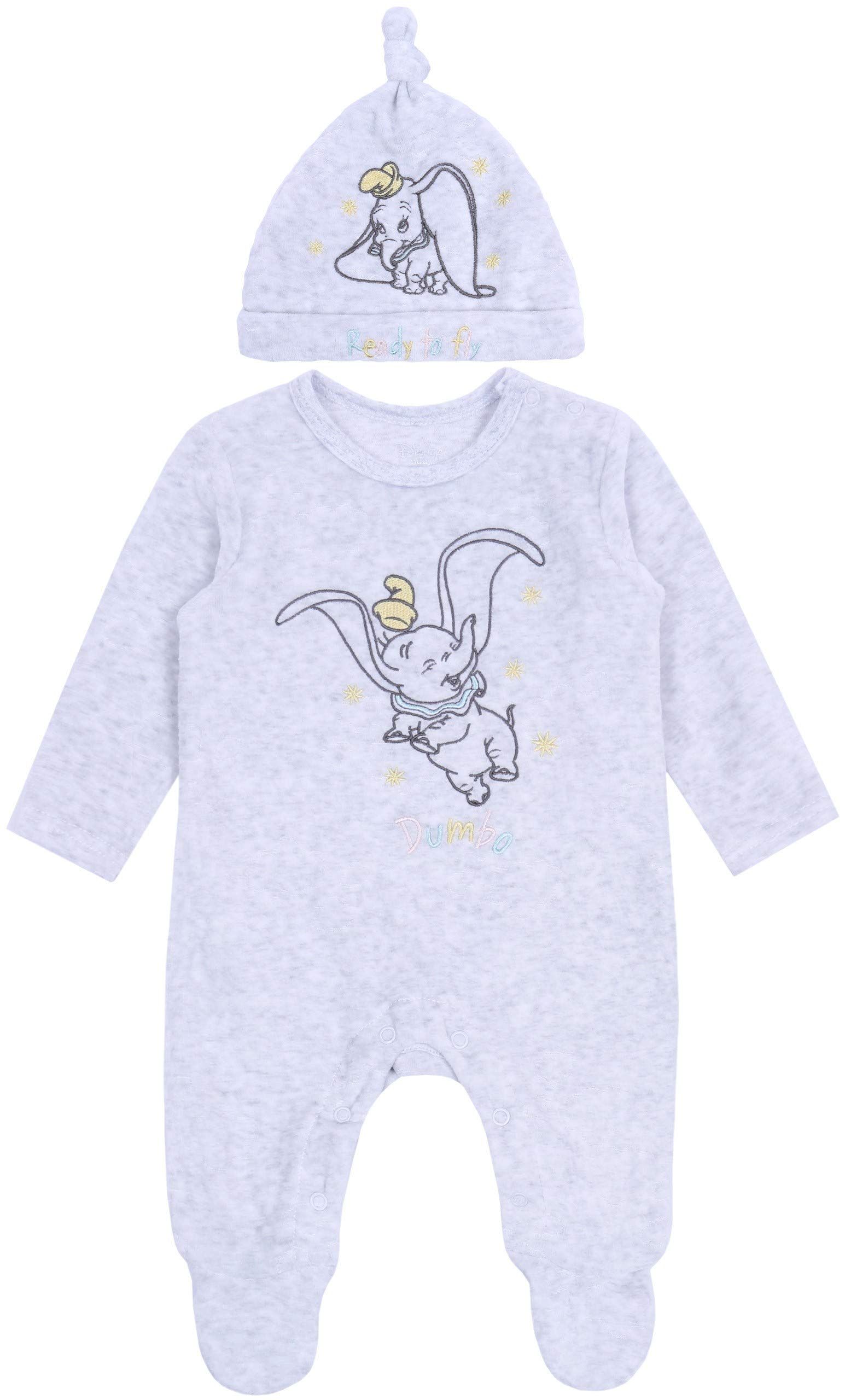 sarcia.eu Warm Grey Babygro + Beanie 0-3 Months