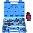 Yuesstloo 13PCS Engine Camshaft Timing Locking Tool Kit & Flywheel Locking Tool 303-393, Compatible with Ford 1.5 1.6 Focus Fiesta Mazada Fusion VCT Ecoboost, with Carrying Case & Gloves