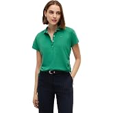 Tommy Hilfiger Women's Cotton Pique Short Sleeve Polo Shirt in Classic Fit with Stretch