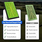 JIMITOP Golf Swing Mat 13x17 Inch Divot Board with Anti-Slip Base Practice view 2