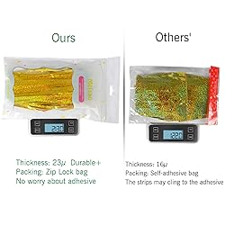 Melsan Gold Foil Curtain, 2 Pack 3.2 ft x 8.2 ft