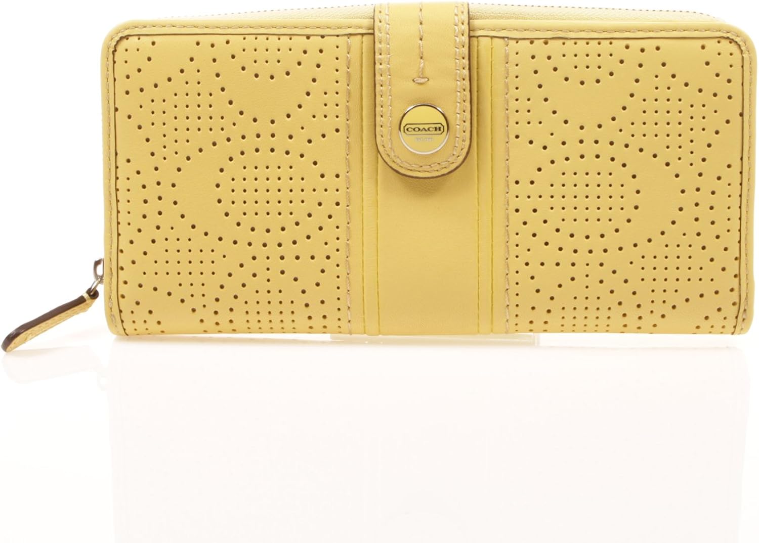 coach wallet yellow