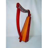 ROYAL HARPS Celtic Irish Red 19 Harp Instrument Free Strings Tuning key