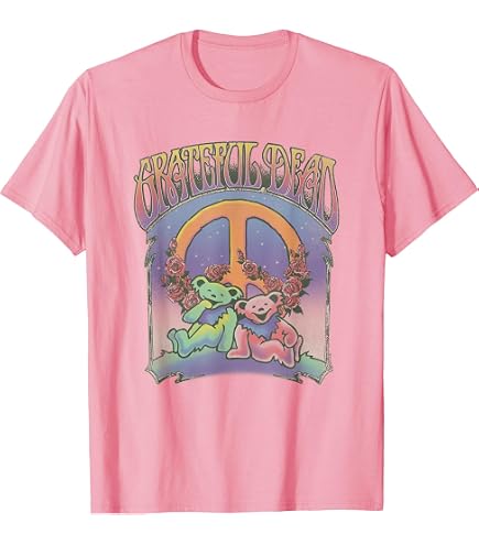 Amazon.com: Grateful Dead Exclusive Peace Bear Sign Tie Dye Tee