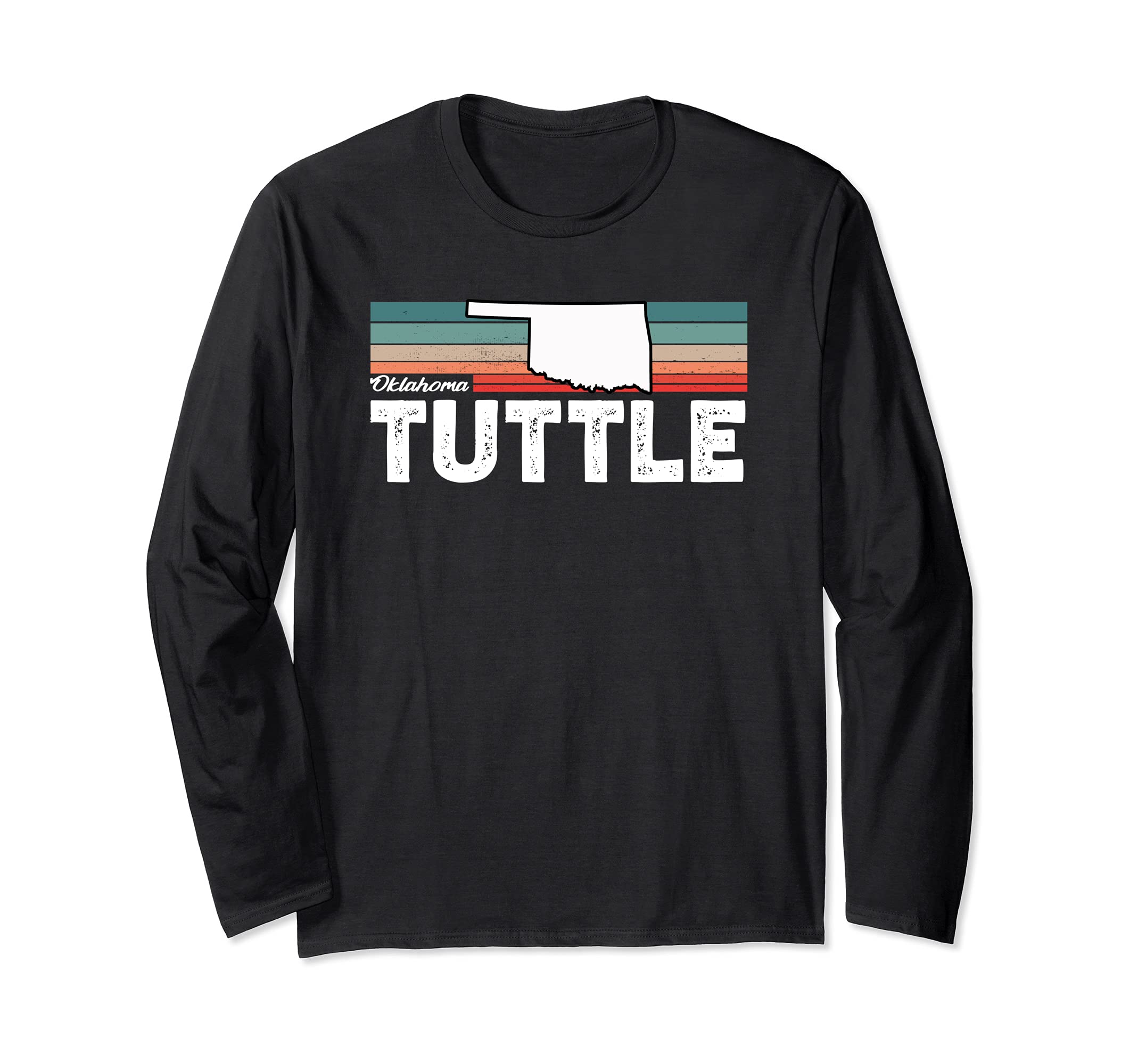 Vintage Retro Tuttle CA Tourist Native Oklahoma Long Sleeve T-Shirt