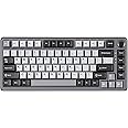 YUNZII RT75 Rapid Trigger Gaming Keyboard,Hall Effect Magnetic Switch,Adjustable Actuation Esports,75% TKL Layout with Knob,RGB Backlit, PBT Keycaps for Mac/Win (Black, Gateron Silky Pro Switch)