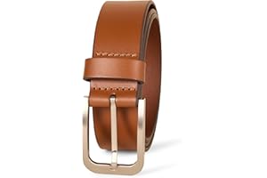 Amazon Essentials mens CLASSIC JEAN LEATHER BELT